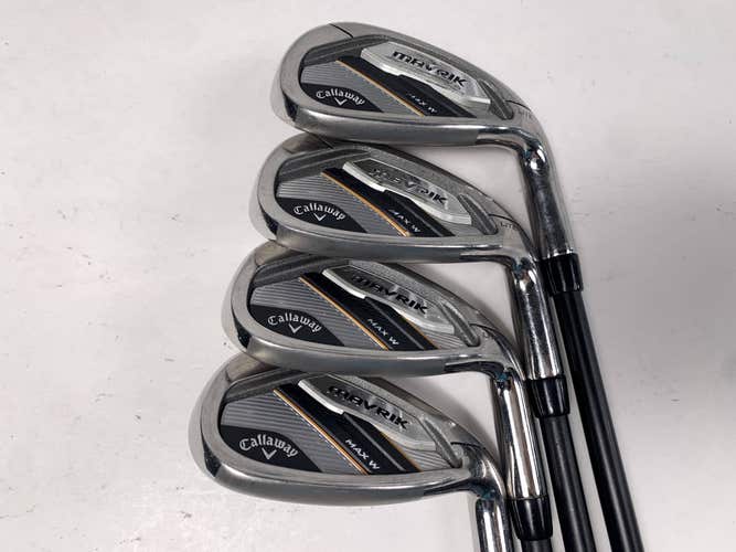 Callaway Mavrik Max Womens Iron Set 9-PW+GW+SW Helium 40LLI Ladies RH