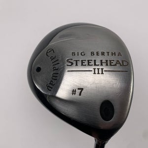 Callaway Steelhead III 7 Fairway Wood 21* System III Regular Graphite Mens RH