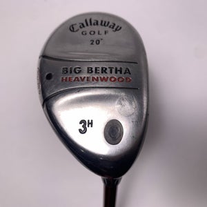 Callaway Big Bertha Heavenwood 3 Hybrid 20* RCH 75w Regular Graphite Mens RH