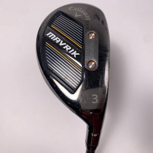 Callaway Mavrik 3 Hybrid 18* Project X Catalyst 5.5 65g Regular Graphite Mens RH
