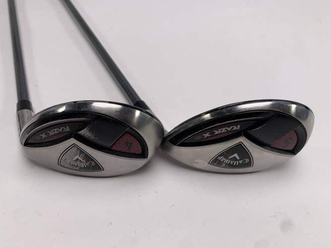 Callaway Razr X HL 4 & 5 Hybrid Set 24* 27* 50g Ladies Graphite Womens RH