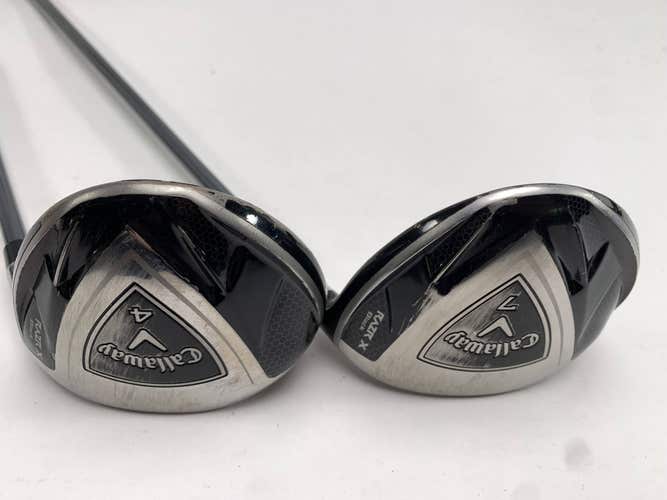 Callaway Razr X Black 4 & 7 Fairway Wood Set 17* 21* 50g Ladies Graphite RH