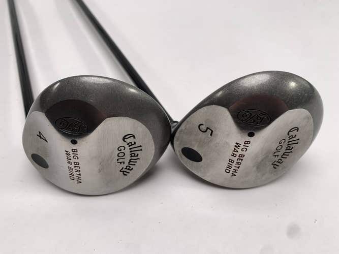 Callaway Big Bertha Warbird 4 & 5 Fairway Wood Set 17* 18* RCH 96 Regular RH