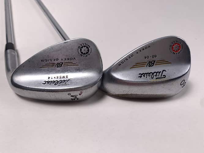 Titleist Vokey Spin Milled Chrome 2009 Wedge Set 54* 14 60* 4 Wedge Mens RH