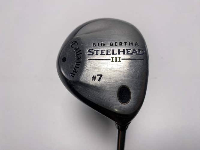 Callaway Steelhead III 7 Fairway Wood 21* System III Uniflex Steel Mens RH
