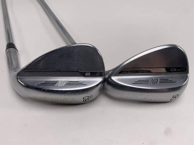 Titleist Vokey SM10 Tour Chrome Wedge Set 56* 10 | 60* 10 Wedge Steel Mens RH