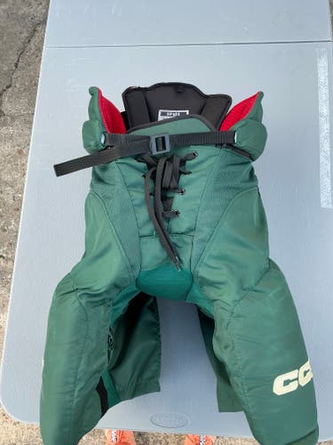 CCM HP45X Pro Stock Hockey Pants Medium Minnesota Wild Green 7236