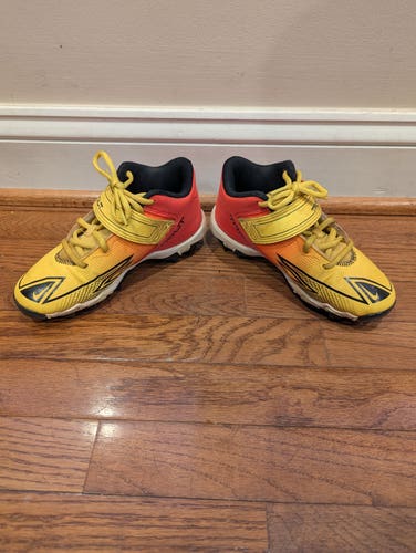 Nike Force Zoom Trout 8 Keystone Yellow//Orange Kid's 2Y Youth High Top Molded Cleats (Used)