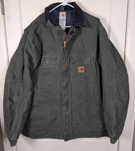 Carhartt Arctic Jacket Quilt Lined Corduroy C26 MOS Moss Green 2XLT Heavy