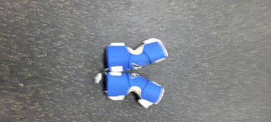 Used Warrior RABIL Lacrosse Arm Pads/Guards Navy Blue MD 11497-S000154414