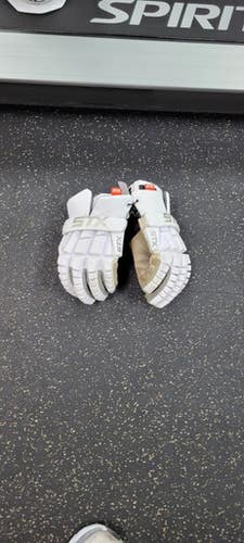 Used STX SURGEON Lacrosse Gloves Mens White LG 11497-S000154405