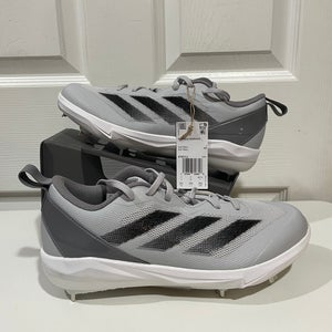 Gray Women's Size M 7.5 (W 8.5) Adidas Low Top Molded Cleats (New)