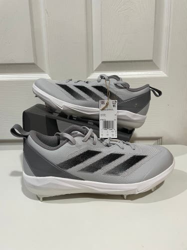 Gray Women's Size M 7.5 (W 8.5) Adidas Low Top Molded Cleats (New)