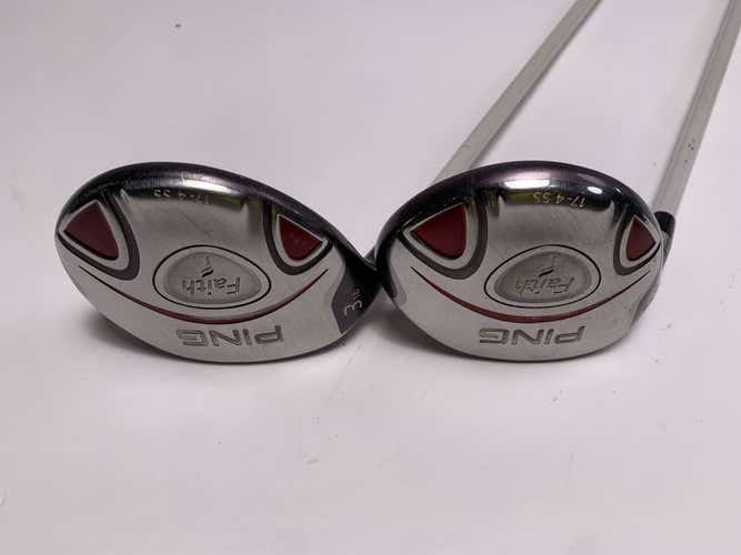 Ping Faith 3 & 5 Fairway Wood Set 18* 22* ULT200 Ladies Graphite Womens LH