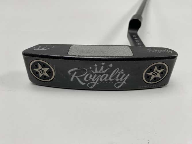 Royalty STR8 Flush Diamond Black PVD Putter 34" SuperStroke Tour 2.0 Mens RH