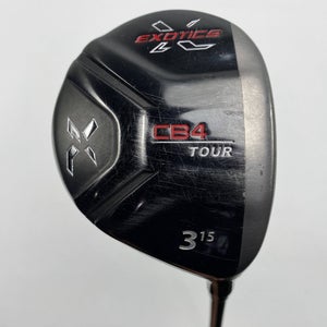 Tour Edge Exotics CB4 Tour 3 Fairway Wood 15* Graphite Design Regular RH