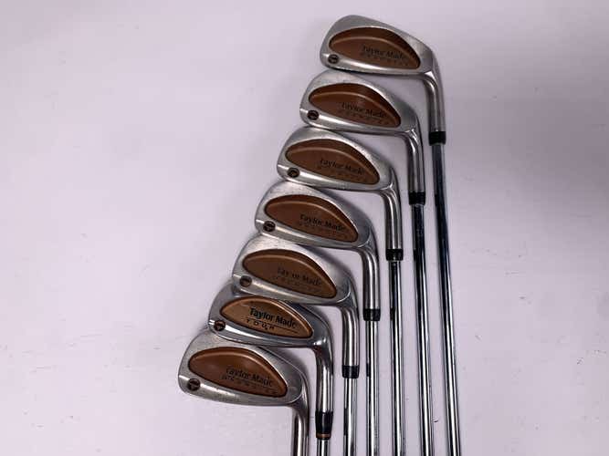 TaylorMade Burner Oversize Iron Set 3-9 Bubble S-90 Stiff Steel Mens RH