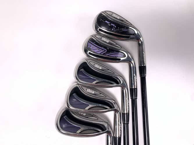 Adams Idea Womens 2014 Iron Set 7-PW+AW Grafalloy Idea Womens Ladies Graphite RH