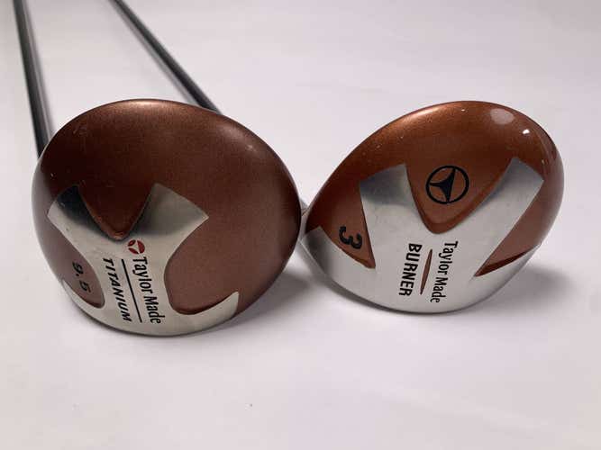 TaylorMade Ti Bubble Driver & 3 Fairway Wood Set 9.5* 15* Bubble 2 Mens RH