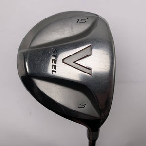 TaylorMade V Steel 3 Fairway Wood 15* MAS2 Regular Graphite Mens RH