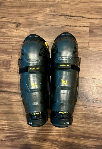 Senior Bauer Supreme Mach 15" Shin Pads (Used)