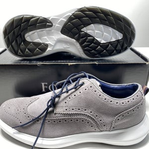 FootJoy Flex LE 1 Modern Wing Golf Shoes Gray Men's SZ 9 (56113)