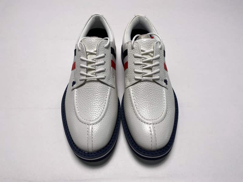 G/Fore Gallivanter Split Toe Grossgrain Leather Golf Shoe SZ 8.5