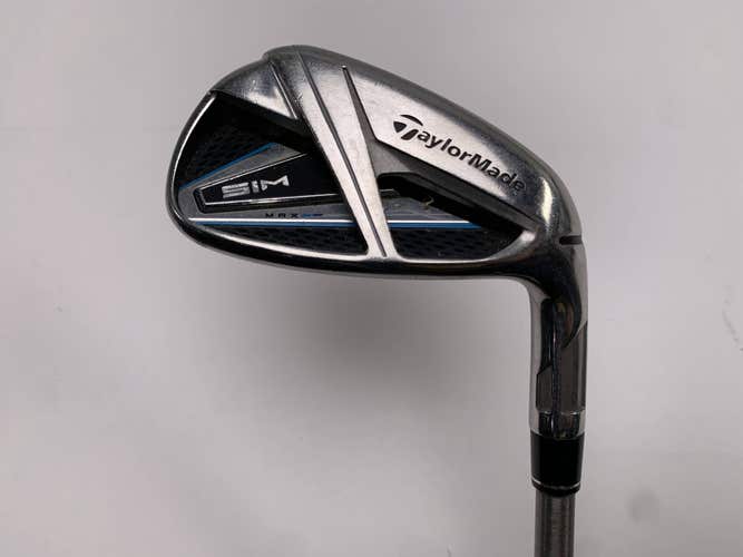 TaylorMade SIM MAX Single 9 Iron AeroTech SteelFiber i95 Stiff Graphite Mens RH