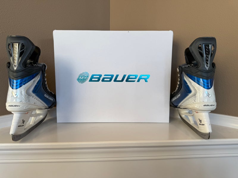 Custom Flylite 2025 Custom Bauer Vapor Flylite Hockey Skates – Custom Blue Regular ...