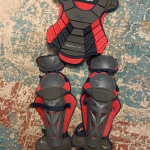 Adult Mizuno Samurai Catcher's chest plate and shin guards  (Used)