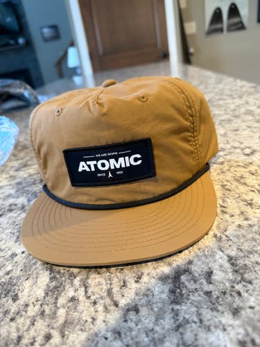 New Atomic Ski/Boot Logo Trucker/Baseball Cap - Deep Camel - Official Issue