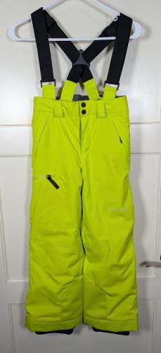 Spyder Bib Ski Snowboard Pants Youth Boys Girls Size: 10 Propulsion Hi Viz Green