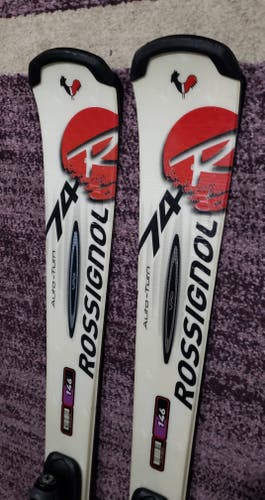 146cm Rossignol AVENGER 74 Adult Skis w/ROSSIGNOL 100 Bindings *PRE-OWNED* CLEANED