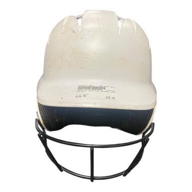 Used Marucci Batting Helmet w/Mask White MD 11375-S000371198