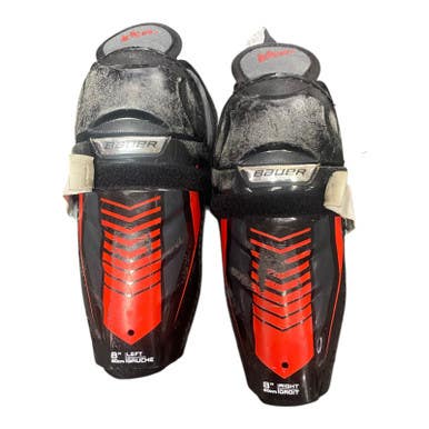Used Bauer LIL SPORT SG Youth Shin Guards Black 8" 11375-S000369614