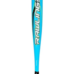 Used Rawlings RAPTOR BB/SB T-Ball Bat Teal 24" 11835-S000202012