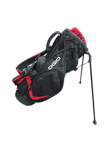 Used Ogio VISION Mens Stand Bag Black And Red 11835-S000202024