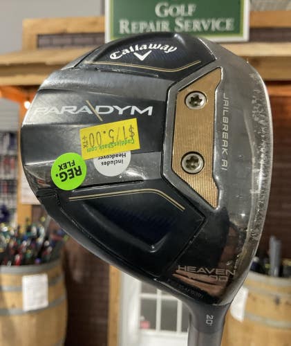 Callaway PARADYM 20 #5 Fairway Wood 43" HZRDUS Regular Flex Graphite RH USED