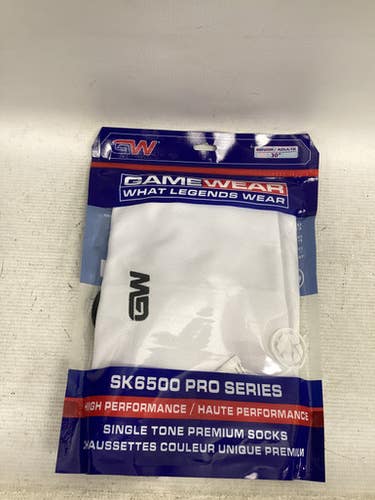 Used Gamewear Hockey Sock White 30" 11851-S000041356