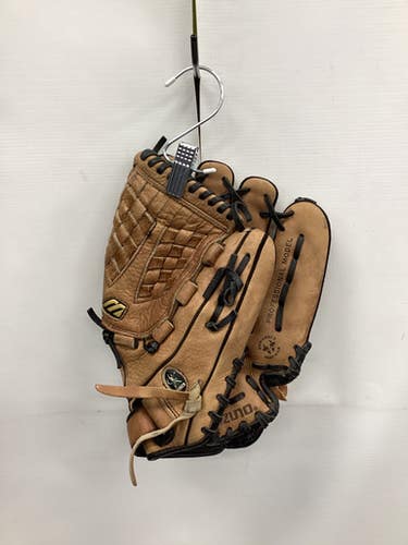 Used Mizuno FINCH PROFESSIONAL MODEL RH Throw Fastpitch Gloves Brown 12" 11851-S000041517