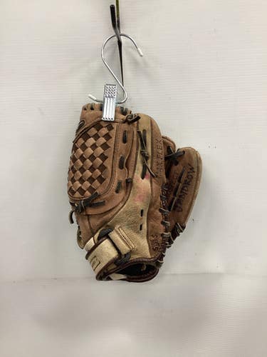 Used Mizuno POWER CLOSE BB/SB Glove RH Throw Brown 11" 11851-S000041506