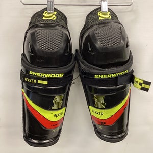 Used Sher-wood REKKER LEGEND 4 Junior Shin Guards Black 11" 11851-S000041438