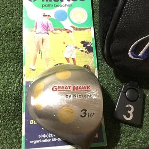 Nickent Great Hawk 16* 3 Wood Seniors Ultra Lightweight Graphite Shaft (42.5)