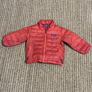 Patagonia Down Puffer Jacket Red Youth Kids 12-18M Unisex