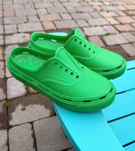 Vans Green Mule Slip-On SAMPLE Shoes (RARE) Men's Size 9 Women's Size 10 (NWOT)