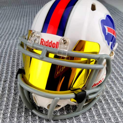 Mirror Gold Mini Visor For Mini Helmet