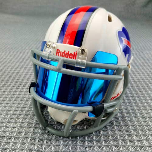 Mirror Blue Mini Visor For Mini Helmet