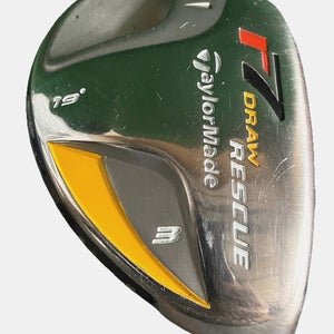 TaylorMade R7 Draw Rescue 3 Hybrid 19 RH 55g Reax Regular Graphite 40 Stock Grip