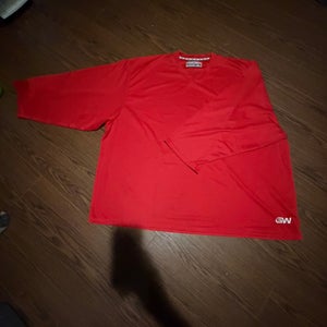 Red Goalie Cut Men's Jersey (Used)