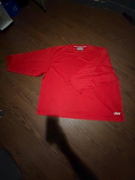 Red Goalie Cut Men's Jersey (Used)